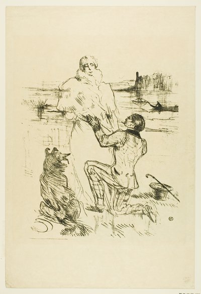 Proposal (first plate) by Henri de Toulouse-Lautrec