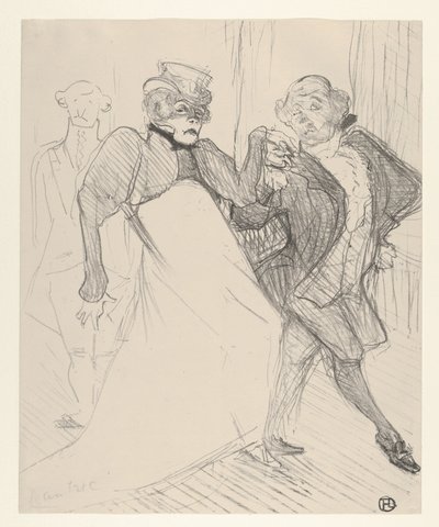 Réjane and Galipaux, in Madame Sans-Gêne by Henri de Toulouse-Lautrec