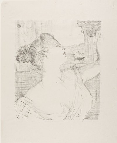 Sybil Sanderson, from Treize Lithographies by Henri de Toulouse-Lautrec