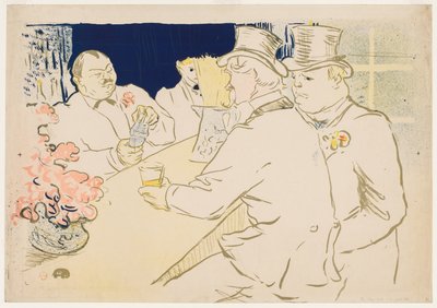 The Irish and American Bar, Rue Royale by Henri de Toulouse-Lautrec