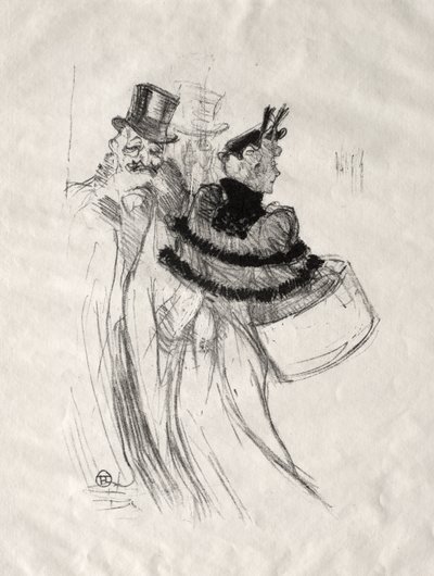 The Old Gentlemen by Henri de Toulouse-Lautrec