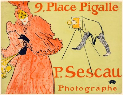 The Photographer Sescau by Henri de Toulouse-Lautrec