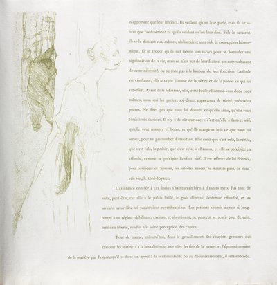 Yvette Guilbert - French Series: No. 11 by Henri de Toulouse-Lautrec