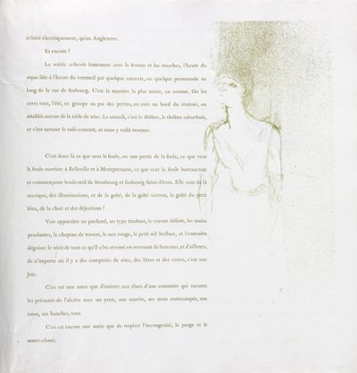 Yvette Guilbert - French Series: No. 9 by Henri de Toulouse-Lautrec