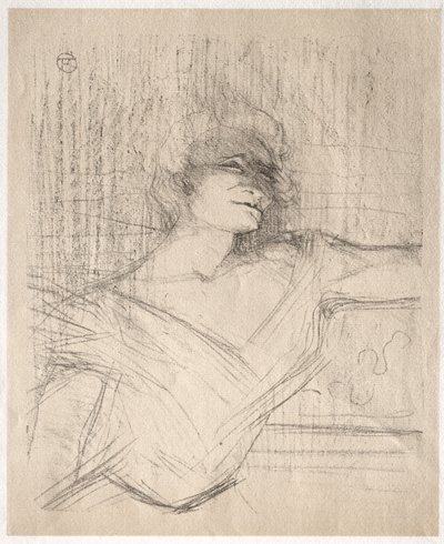 Yvette Guilbert: In the Glue by Henri de Toulouse-Lautrec