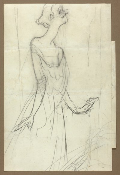 Yvette Guilbert Singing by Henri de Toulouse-Lautrec