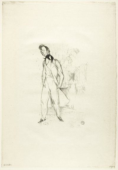 Adolphe or The Sad Young Man by Henri de Toulouse Lautrec