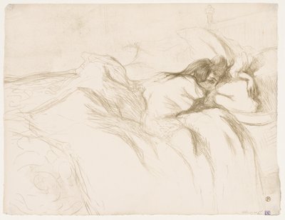 Elles: Woman Sleeping by Henri de Toulouse Lautrec