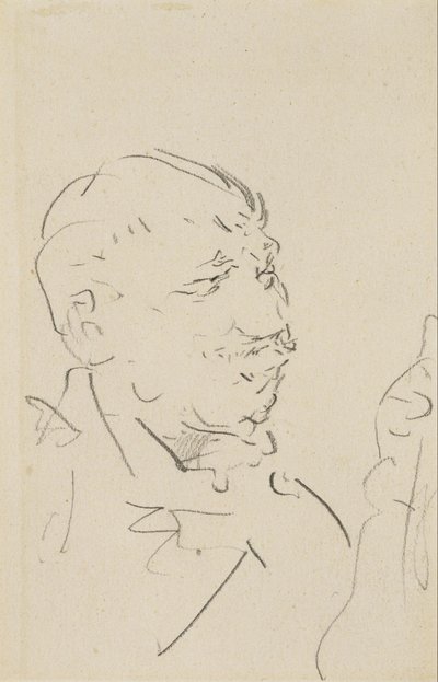 Head of a Man by Henri de Toulouse-Lautrec