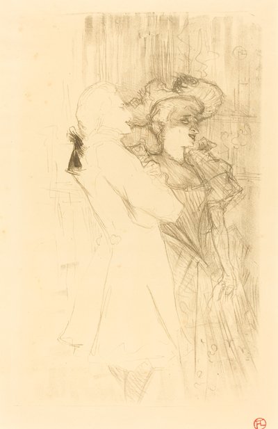 Lender and Auguez in La chanson de fortunio, 1895 by Henri de Toulouse Lautrec