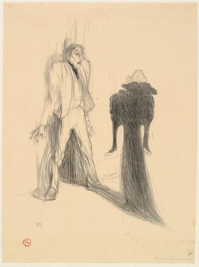 Lugné-Poë and Berthe Bady in L