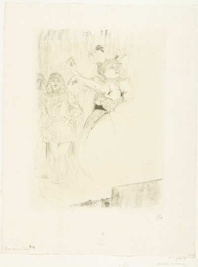 Portrait of Actress Marcelle Lender Dancing the Bolero in the Opera Chilpéric by Henri de Toulouse Lautrec