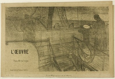 Prospectus—Program of the Work by Henri de Toulouse Lautrec