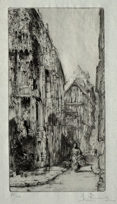 Saint-Etienne des Tonneliers in Rouen by Henri de Toulouse Lautrec