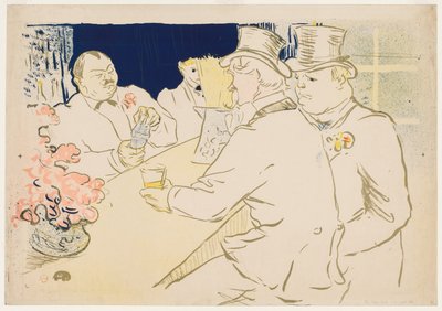The Irish and American Bar, Rue Royale by Henri de Toulouse Lautrec