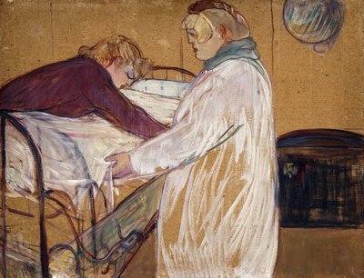 Two Women Making Their Bed by Henri de Toulouse Lautrec