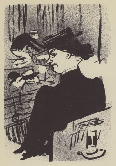 A Spectator by Henri de Toulouse Lautrec