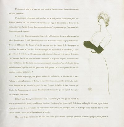 Yvette Guilbert-French Series: No. 10, 1894 by Henri de Toulouse Lautrec