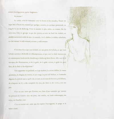 Yvette Guilbert-French Series: No. 9, 1894 by Henri de Toulouse Lautrec