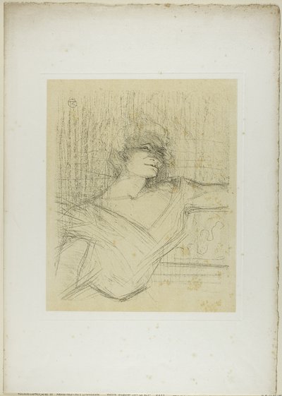 Yvette Guilbert—Dans la Glu by Henri de Toulouse Lautrec