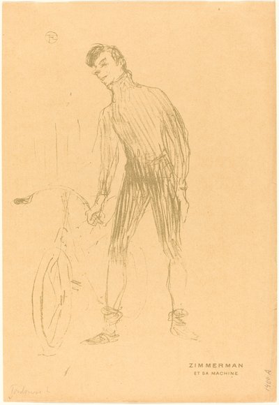Zimmerman and His Machine, 1895 by Henri de Toulouse Lautrec