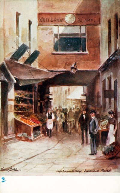 Old London: Ship Tavern Passage, Leadenhall Market by Henrie Pitcher