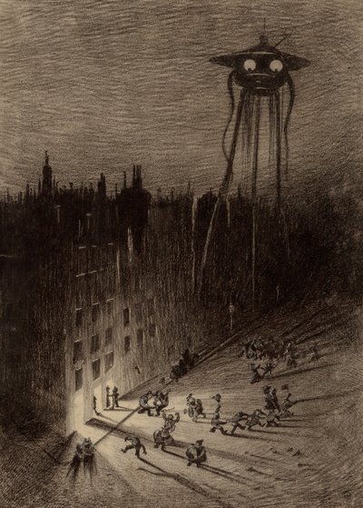 Martian Viewing Drunken Crowd by Henrique Alvim Correa