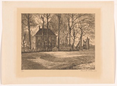 Country House Among Trees by Henriëtte de Vries (signed by artist)
