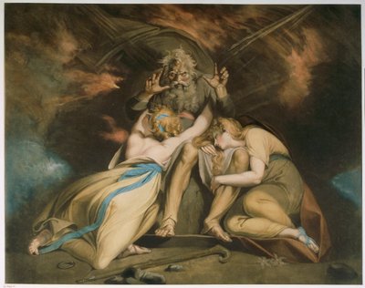 Painting of The Death of Oediphus by Henry  Fuseli