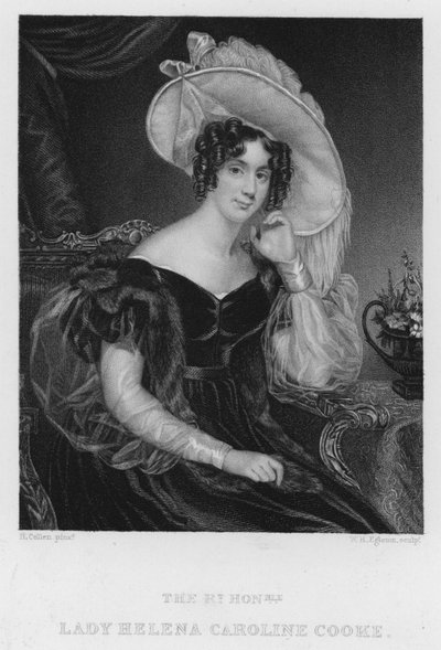Lady Helena Caroline Cooke (engraving) by Henry (after) Collen