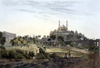 A View at Lucknow, plate VII, engraved by Daniel Havell, 1809 by Henry (after) Salt