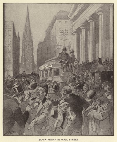 Black Friday in Wall Street by Henry Alexander (after) Ogden