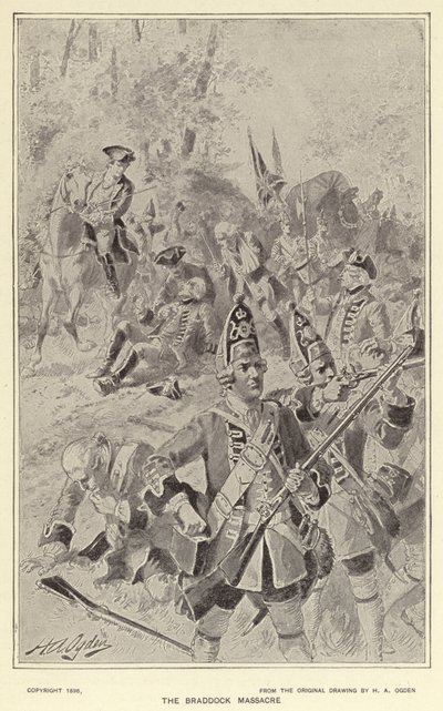 The Braddock Massacre by Henry Alexander (after) Ogden