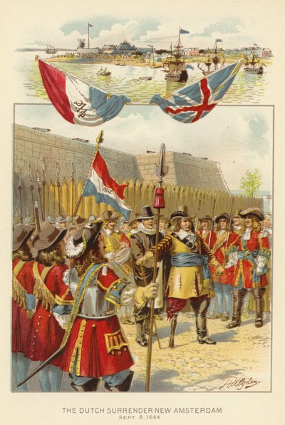 The Dutch Surrender New Amsterdam, 8 September 1664 by Henry Alexander (after) Ogden