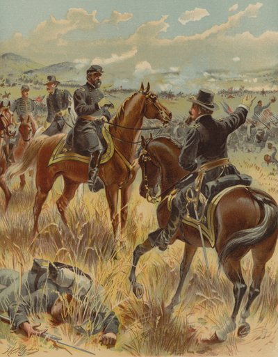 General Meade at the Battle of Gettysburg, American Civil War, 2 July 1863 by Henry Alexander Ogden
