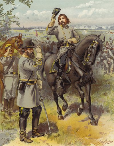 General Pickett Taking the Order to Charge from General Longstreet, Gettysburg, 3 July 1863 by Henry Alexander Ogden