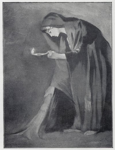 An Eastern woman seeking a lost coin by Henry Andrew Harper