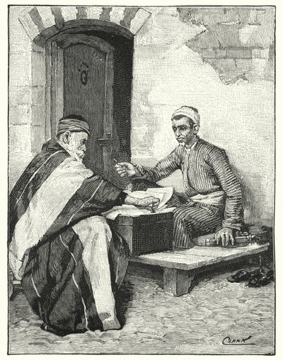 An Eastern writer sealing a letter by Henry Andrew Harper