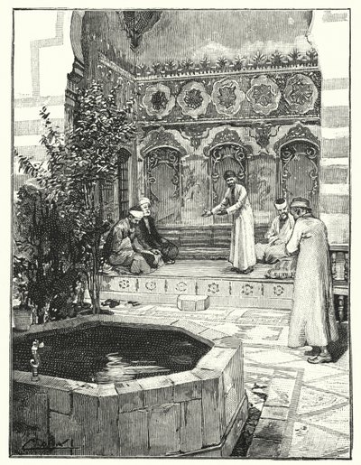 Receiving Guests in a Levan, Damascus by Henry Andrew Harper