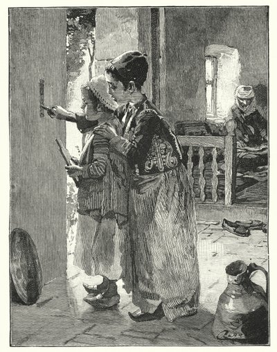 Statutes and laws on doorpost of Jew