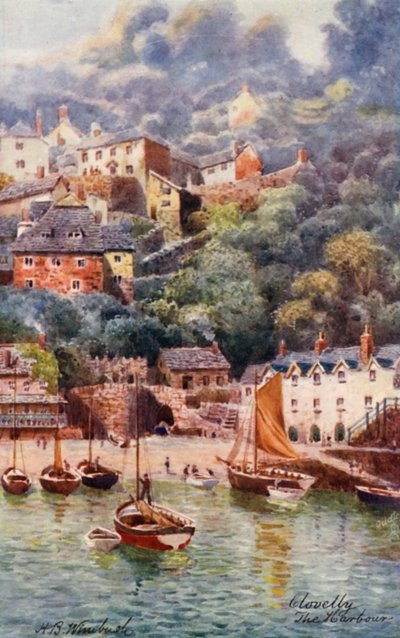 The Harbour, Clovelly by Henry B. (after) Wimbush