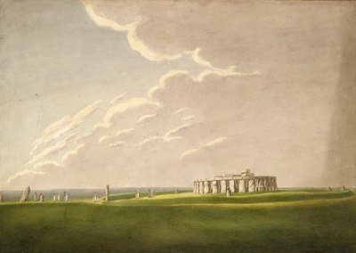 The Grand Antediluvian Temple of Stonehenge: in its original state from the North by Henry Browne