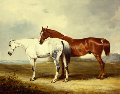 Carriage Horses at Pasture by Henry Calvert