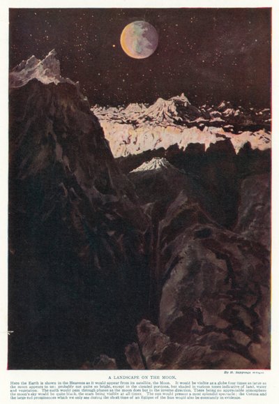A Landscape on the Moon by Henry Charles Seppings Wright