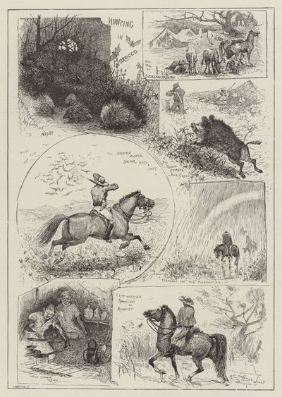 Hunting in Morocco by Henry Charles Seppings Wright