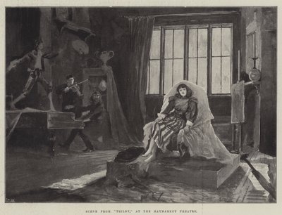 Scene from Trilby, at the Haymarket Theatre by Henry Charles Seppings Wright