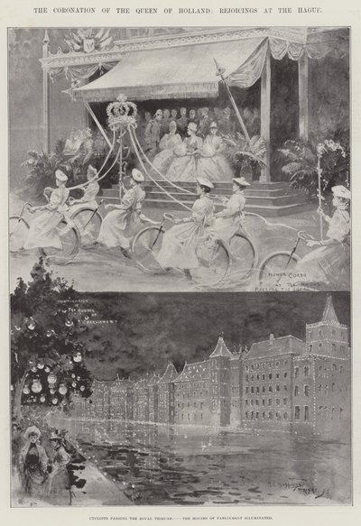 The Coronation of the Queen of Holland, Rejoicings at the Hague by Henry Charles Seppings Wright