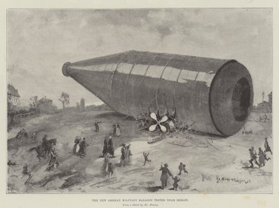 The New German Military Balloon Tested near Berlin by Henry Charles Seppings Wright