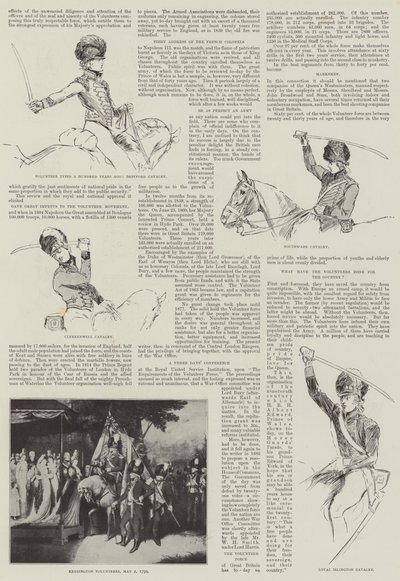 Volunteer Types a Hundred Years Ago by Henry Charles Seppings Wright