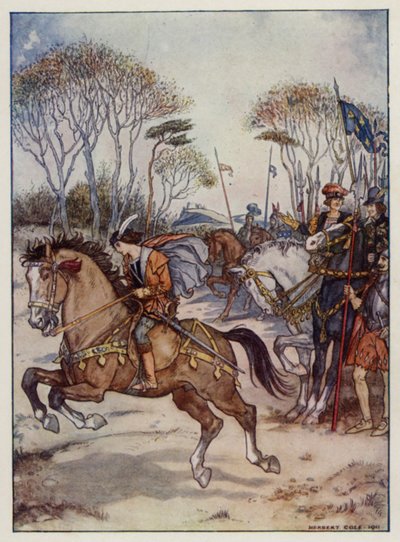 A fine exhibition of horsemanship by Henry Cole